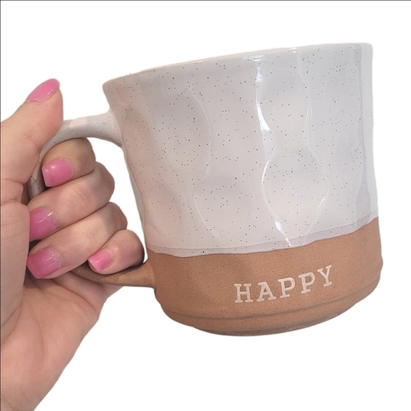 West Elm Other - Atelier "Happy" Handcrafted Clay Pottery Ceramic Coffee Tea Mug